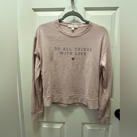 Spiritual Gangster Sweaters - 🙏🏾 GUC Spiritual Gangster “Do All Things With Love” Cropped Sweater - Sz Medium